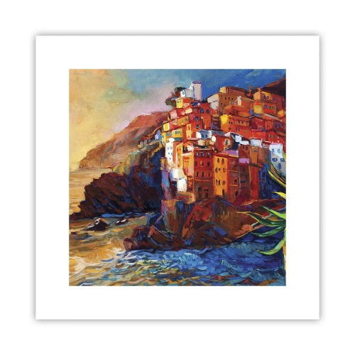 Poster - Italiaanse sfeer - 30x30 cm