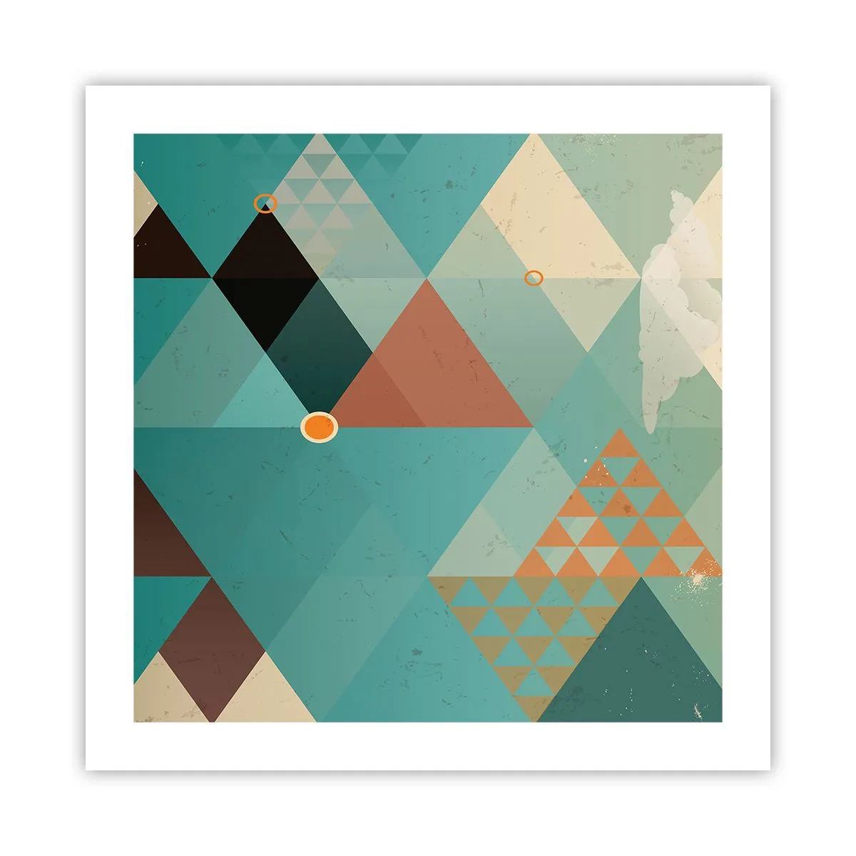 Poster - Eenheid van veelheid, veelheid van eenheid - 50x50 cm