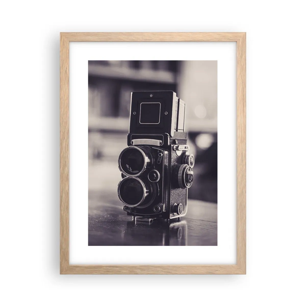 Een poster in een licht eiken lijst - De magie van oude fotografie - 30x40 cm