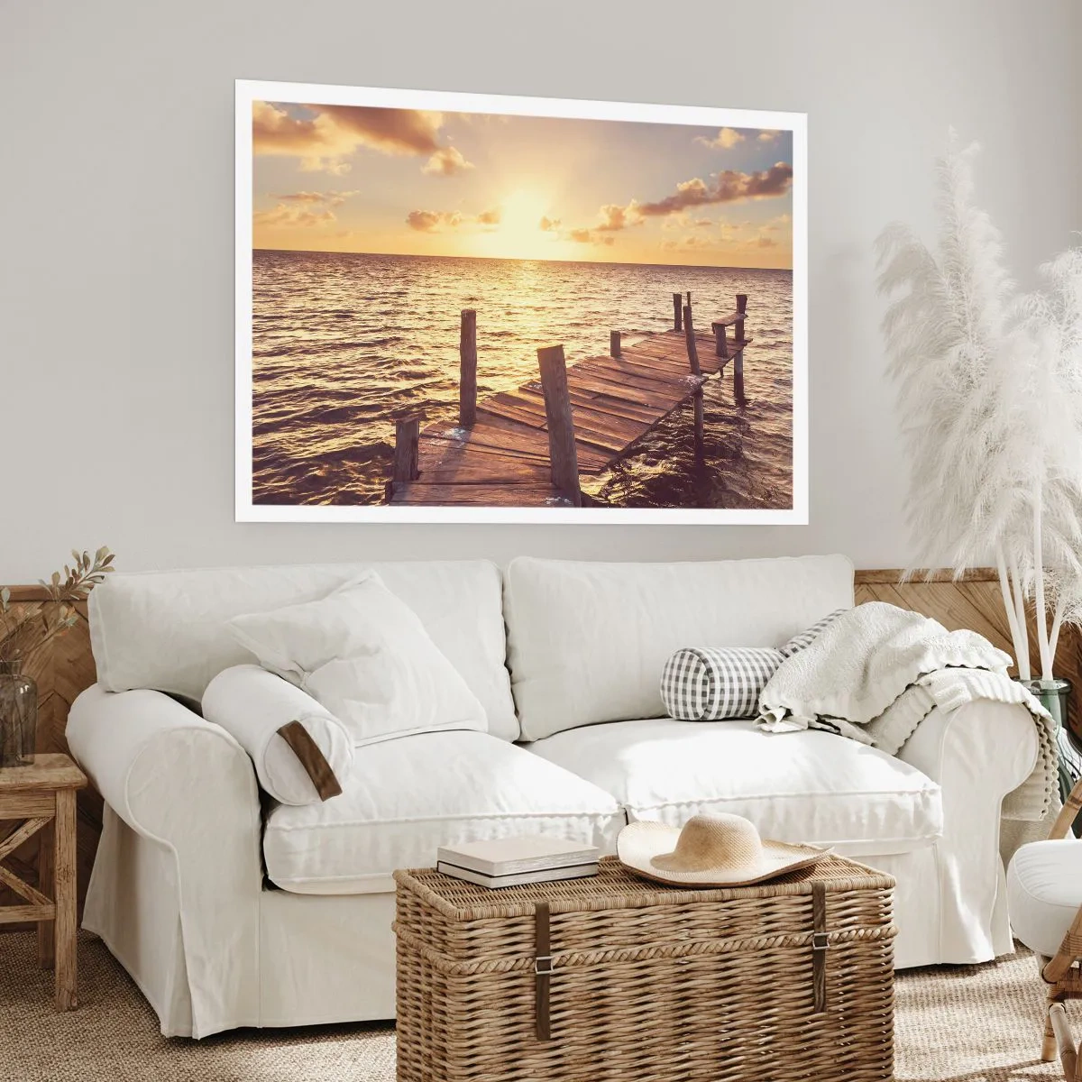 Poster - Het gouden land van zachtheid - 91x61 cm