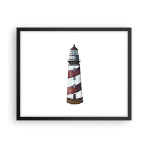 Poster in een zwarte lijst - Altijd op zijn hoede - 50x40 cm