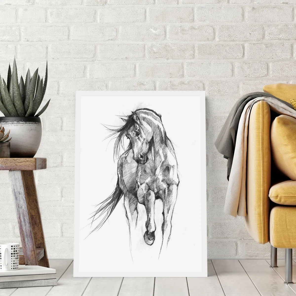 Poster - In een sierlijke draf - 40x50 cm