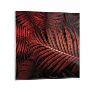 Schilderen op glas - De hitte van het leven - 70x70 cm