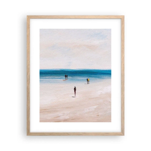 Een poster in een licht eiken lijst - Een natuurlijke behoefte - 40x50 cm