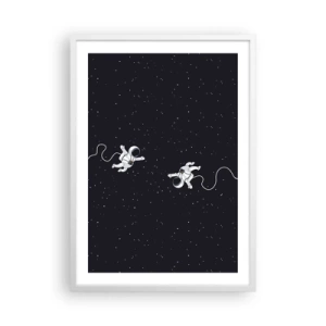 Poster in een witte lijst - Kosmische dans - 50x70 cm