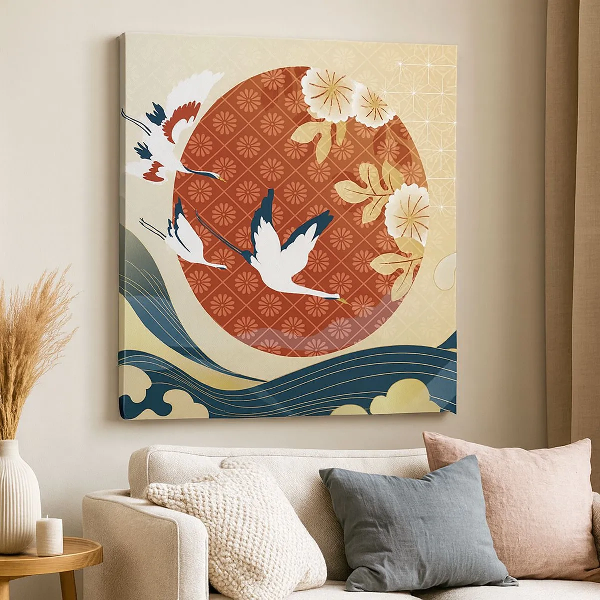 Schilderen op canvas - Japans sprookje - 30x30 cm