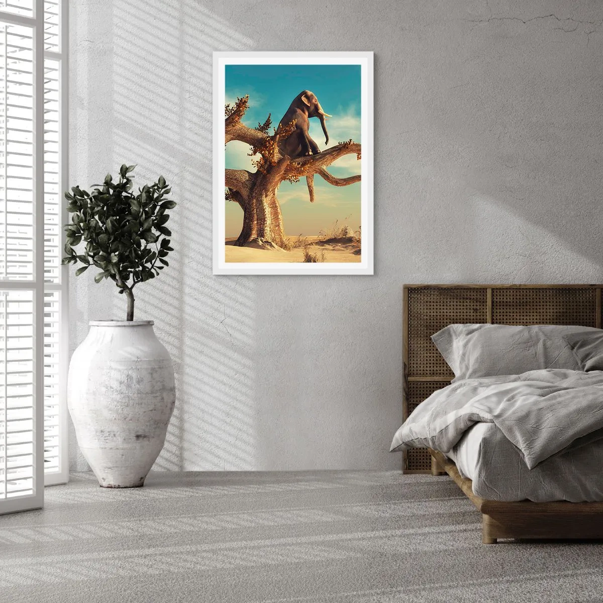 Poster in een witte lijst - Een nieuw gezichtspunt - 40x50 cm