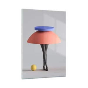 Schilderen op glas - Surrealistische compositie - 50x70 cm