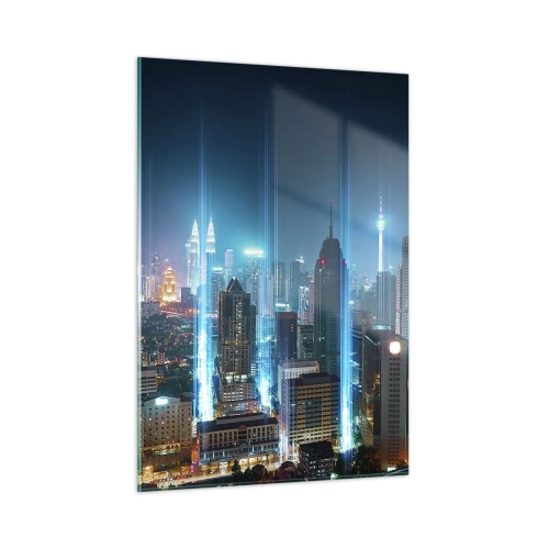 Schilderen op glas - Op z'n Berlijns naar de hemel - 50x70 cm