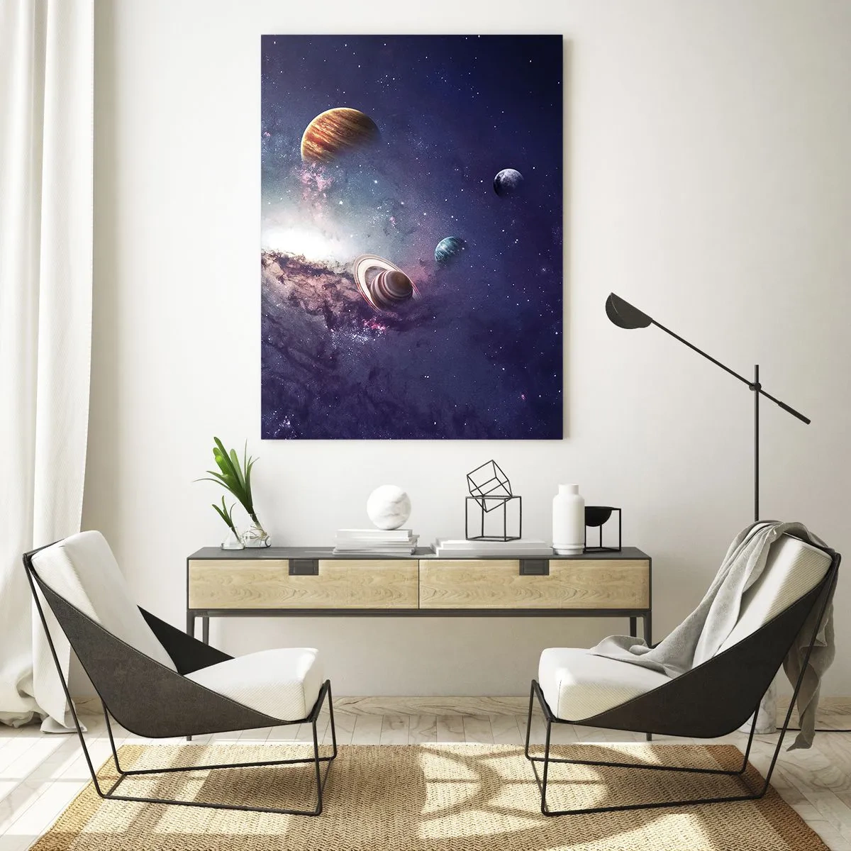 Schilderen op glas - Zonne-dans systeem - 50x70 cm