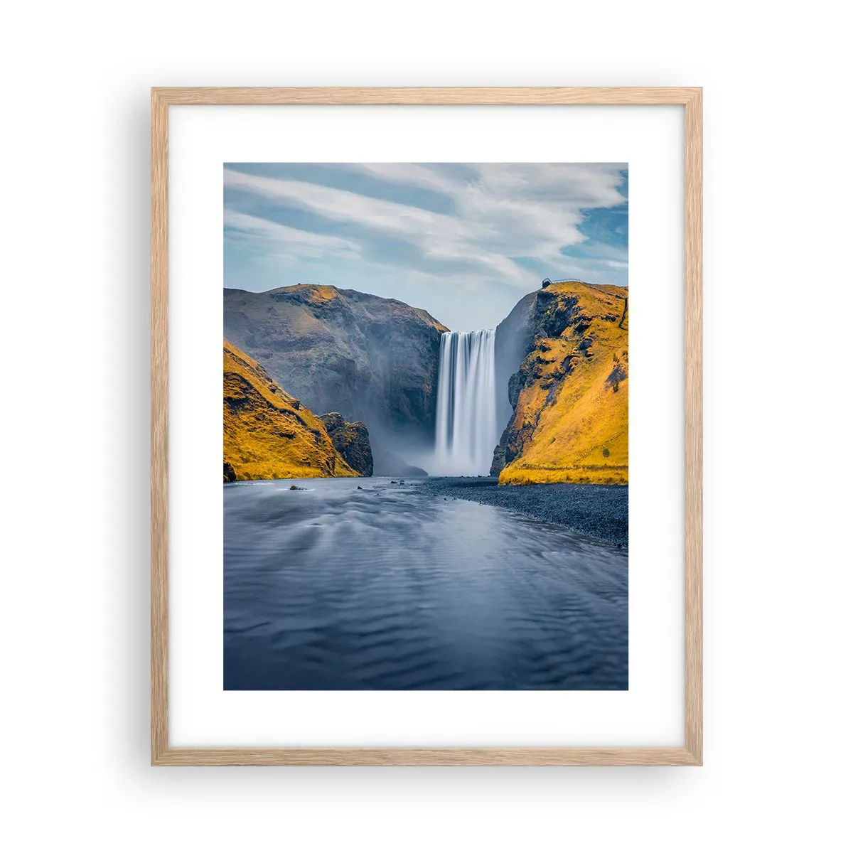 Een poster in een licht eiken lijst - Eeuwige duur, eeuwige beweging - 40x50 cm