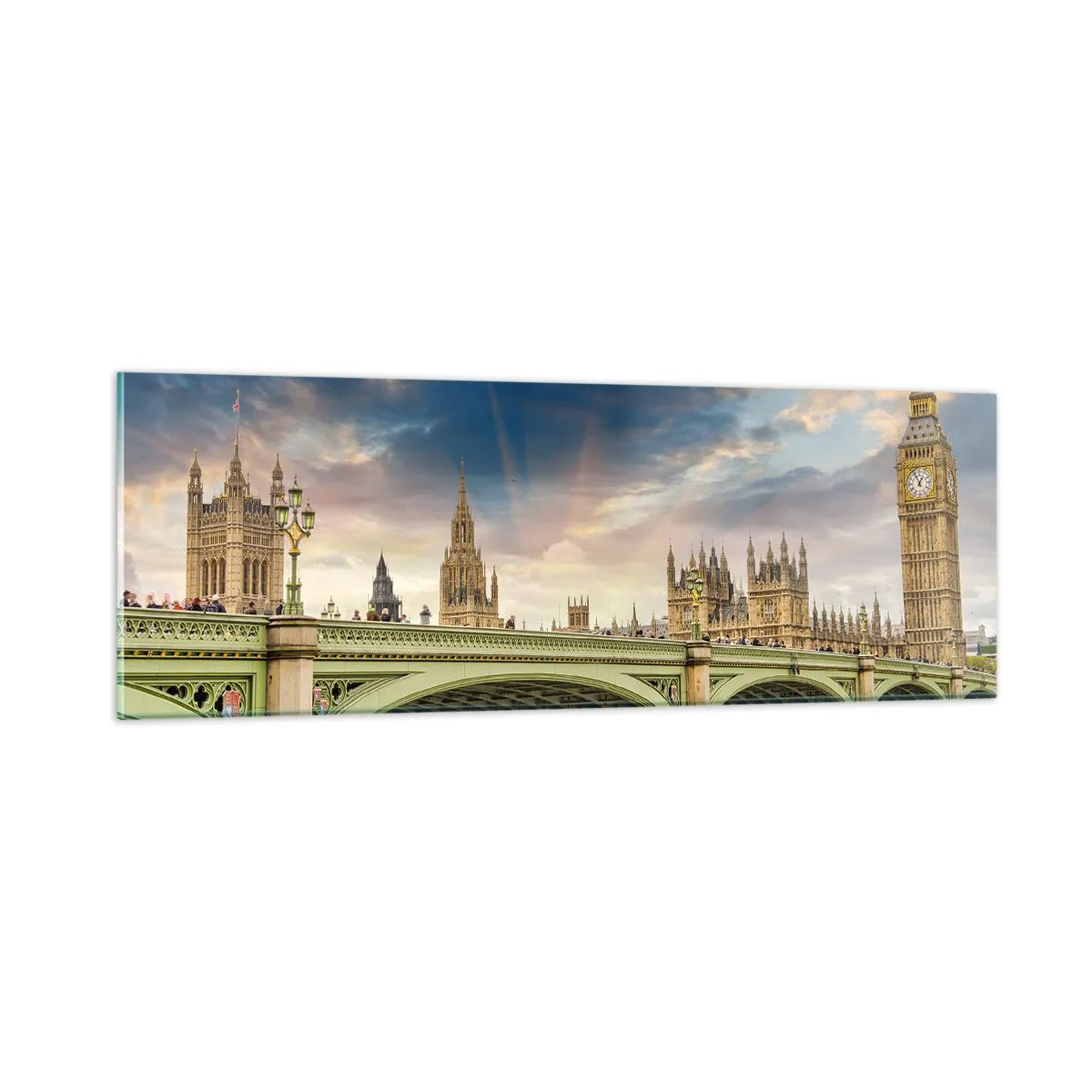 Schilderen op glas - De tijd stond stil in het rijk - 90x30 cm