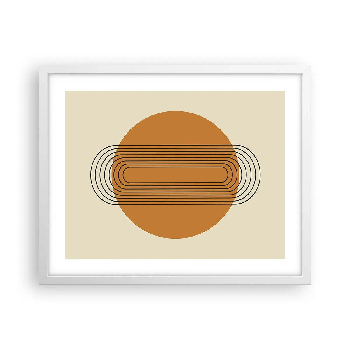 Poster in een witte lijst - Perfect plan - 50x40 cm
