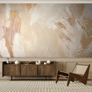 Fotobehang Premium Sand - Pastelkleurige compositie - Minimalistisch, Helder, Deel - 100x70 cm