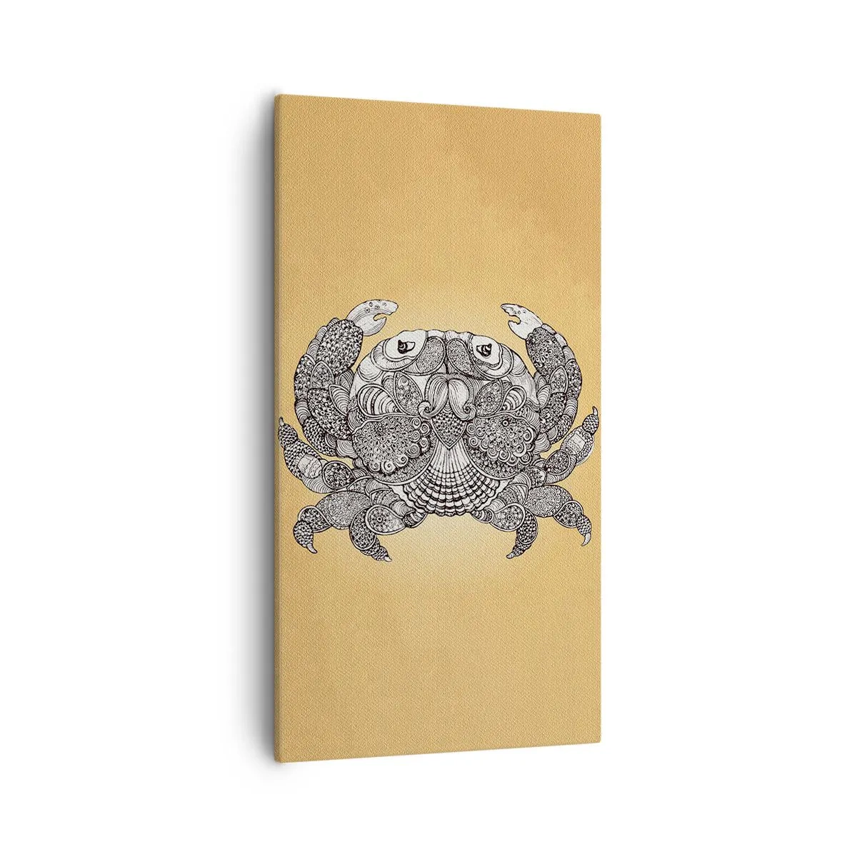 Schilderen op canvas - Verhalen van meneer Krabs - 55x100 cm