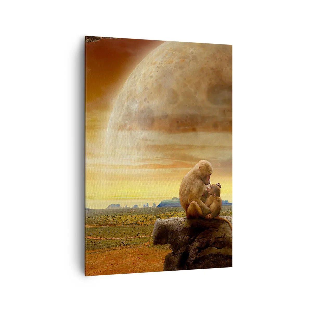Schilderen op canvas - De liefde is overal hetzelfde - 70x100 cm