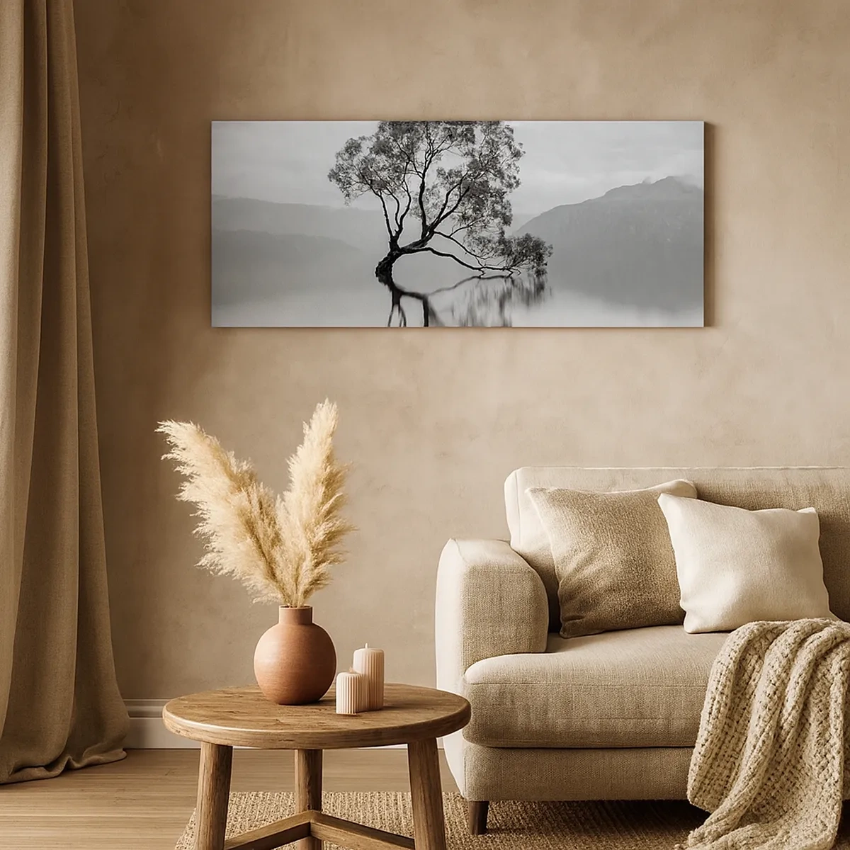 Schilderen op canvas - Er is zo'n land - 30x30 cm