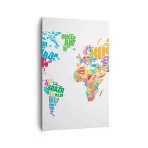 Schilderen op canvas - Ik wil ze allemaal weten - 80x120 cm