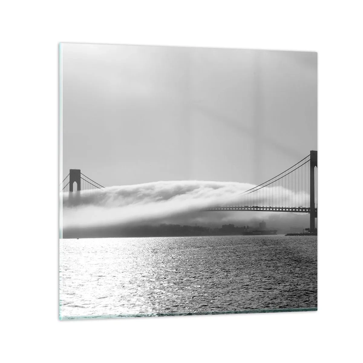 Schilderen op glas - Vaar door de Golden Gates - 70x70 cm