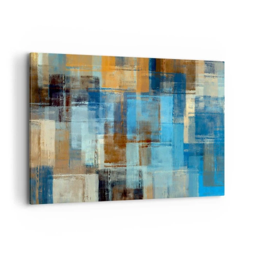Schilderen op canvas - Door de blauwe sluier - 120x80 cm