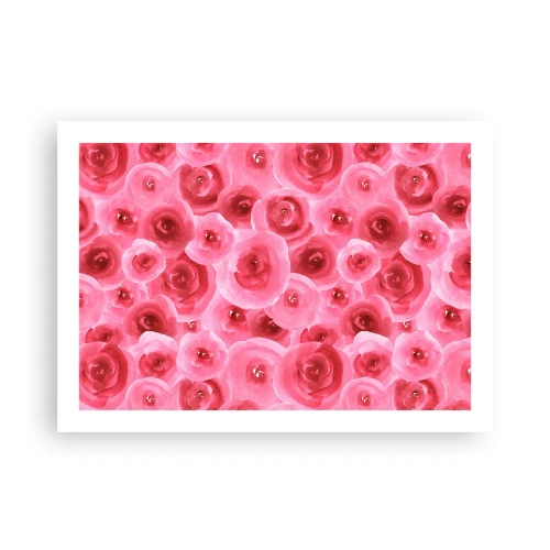 Poster - Rozen onder en boven - 70x50 cm