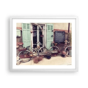 Poster in een witte lijst - Lang leve de provincie - 50x40 cm