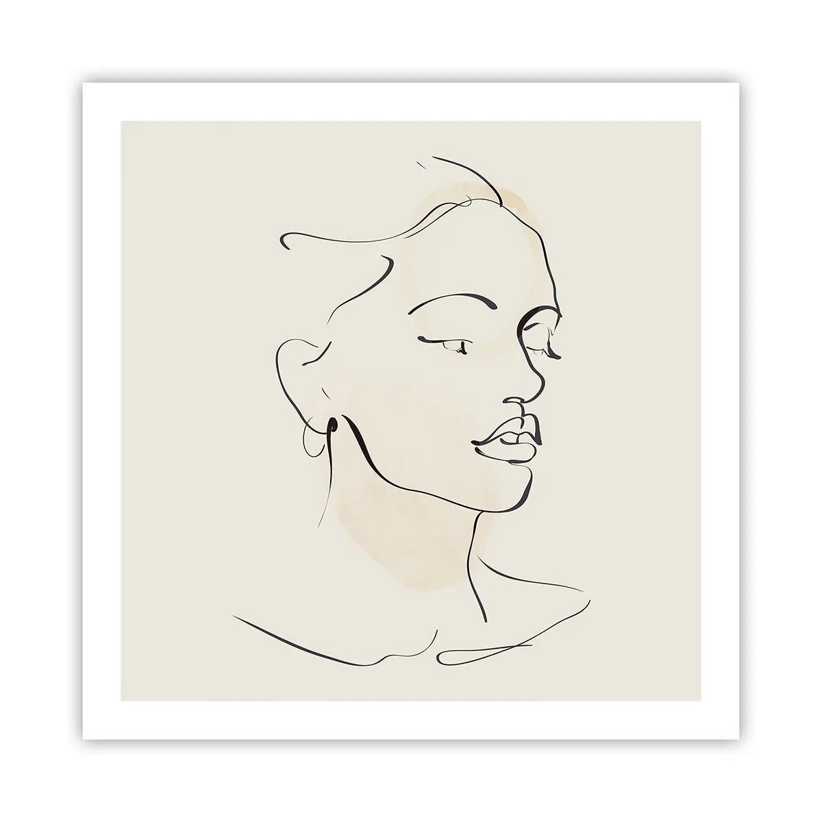 Poster - Een bepaalde lijn - 60x60 cm