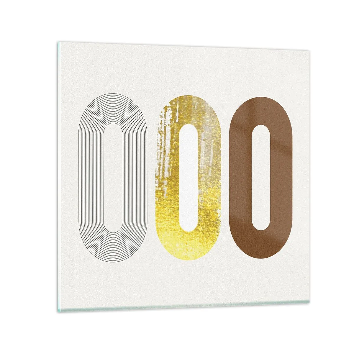 Schilderen op glas - Oooo! - 40x40 cm