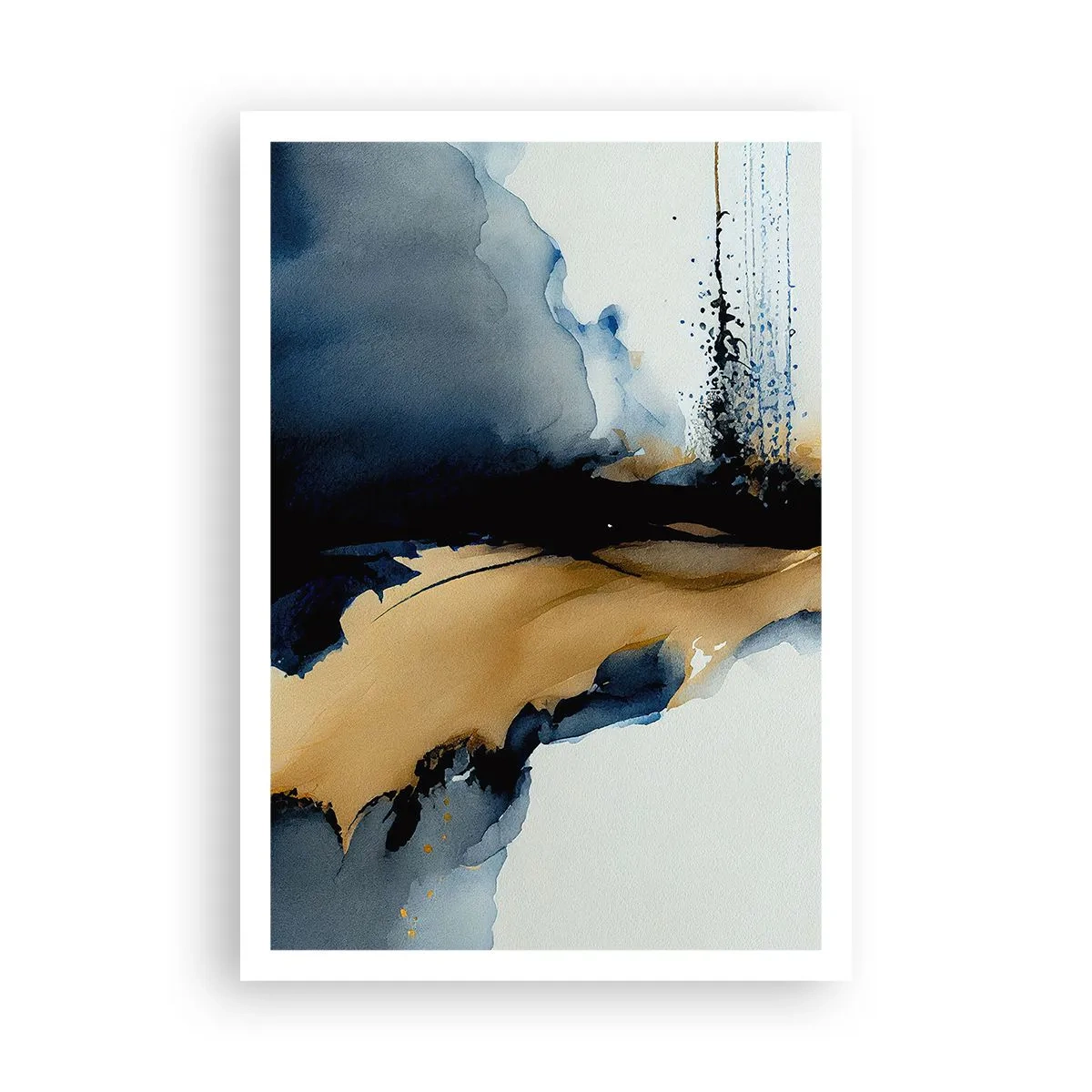 Poster - Achter het gordijn - 70x100 cm