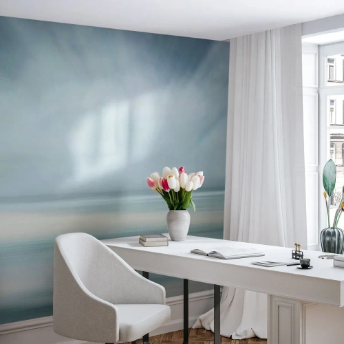 Fotobehang Premium Canvas - Vrede tot aan de horizon - Helder, Deel, Lucht - 450x315 cm