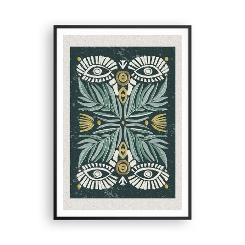 Poster in een zwarte lijst - Als een volksuitsnede - 70x100 cm