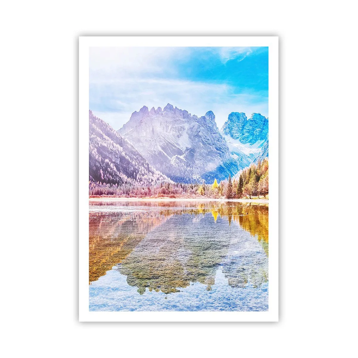 Poster - En het is al herfst in de bergen - 70x100 cm