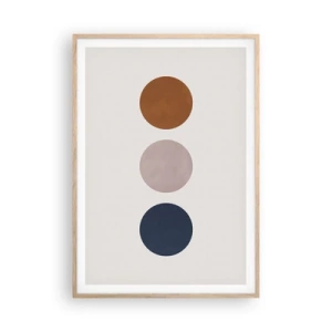 Een poster in een licht eiken lijst - Een symbool van uitmuntendheid - 70x100 cm