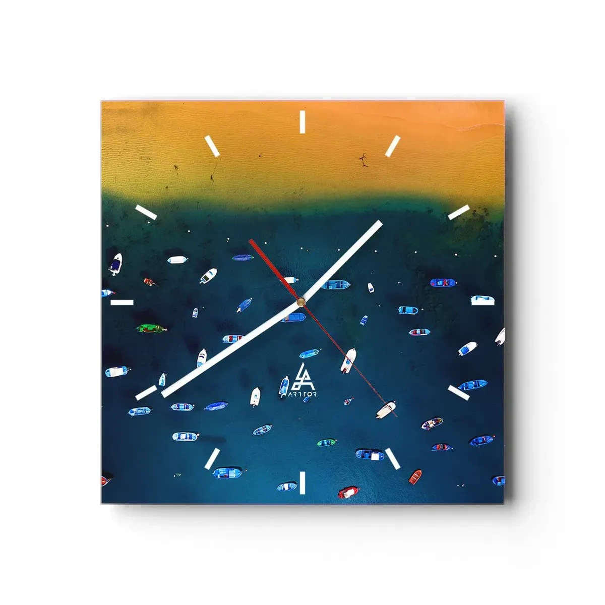 Wandklok - Klok - Vakantie spel - 30x30 cm