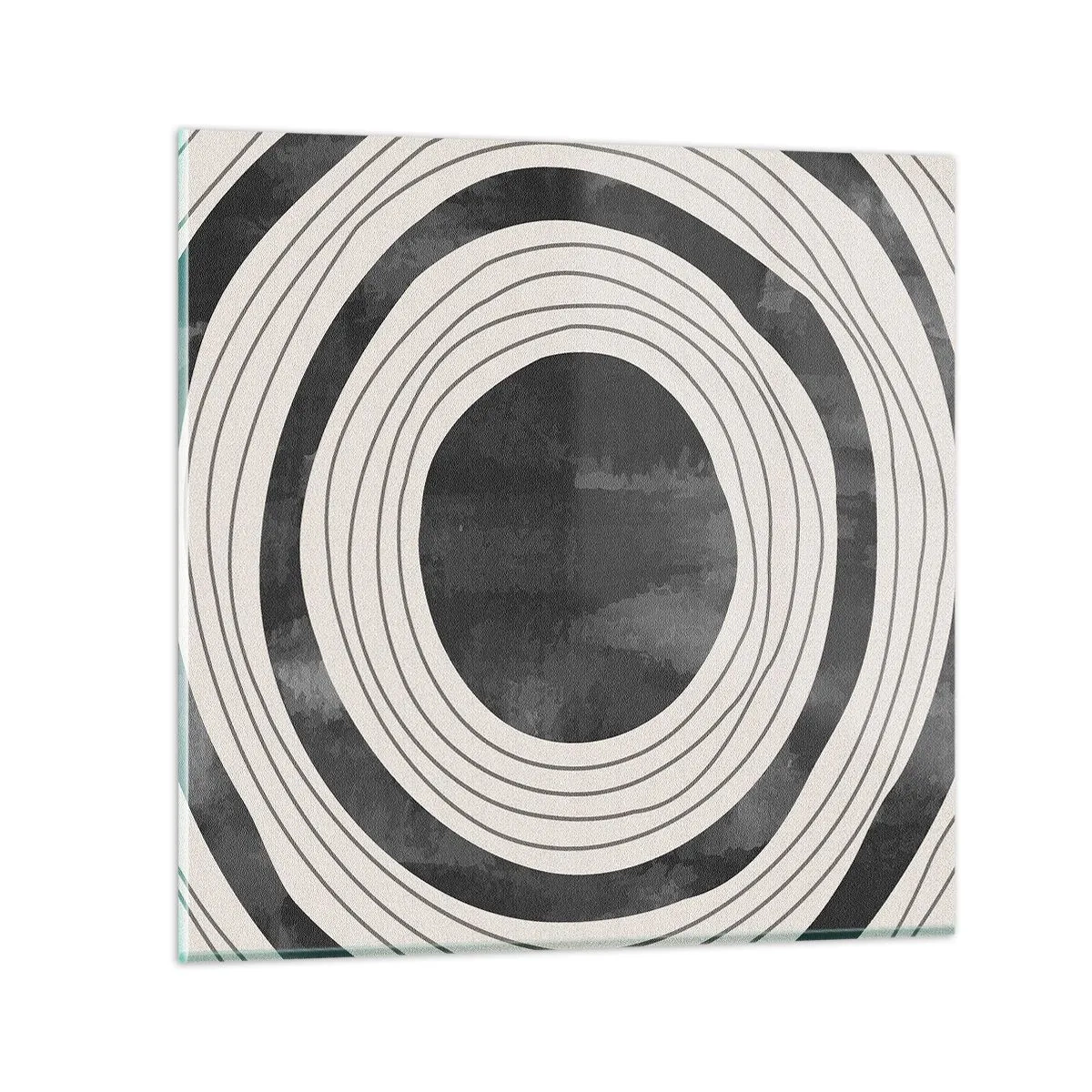 Schilderen op glas - Precies op het punt - 70x70 cm