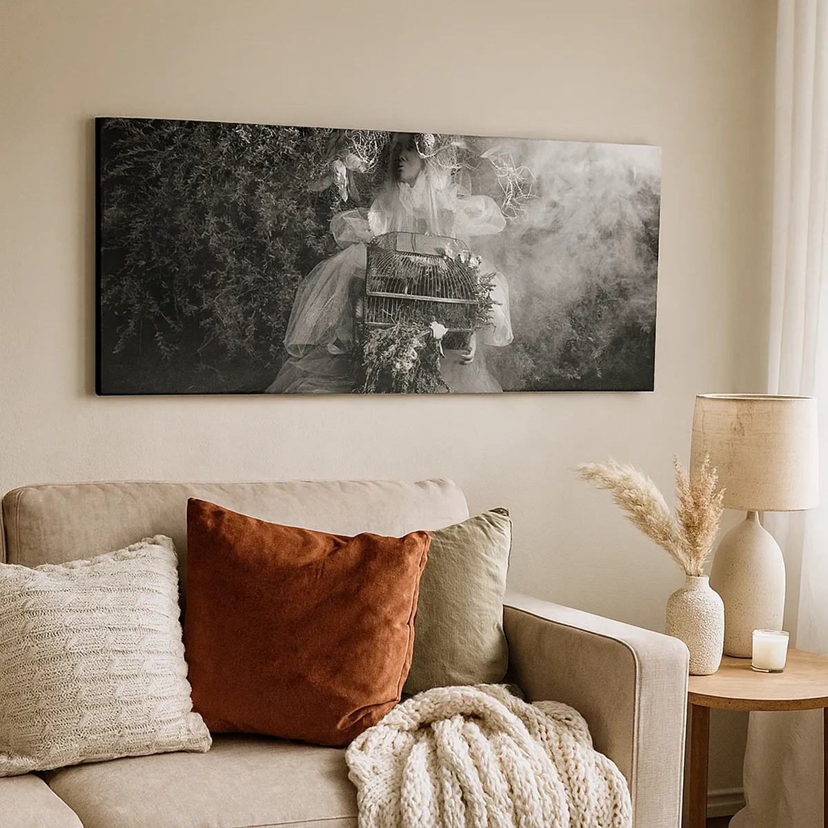 Schilderen op canvas - Moeder zelf - Natuur - 30x30 cm