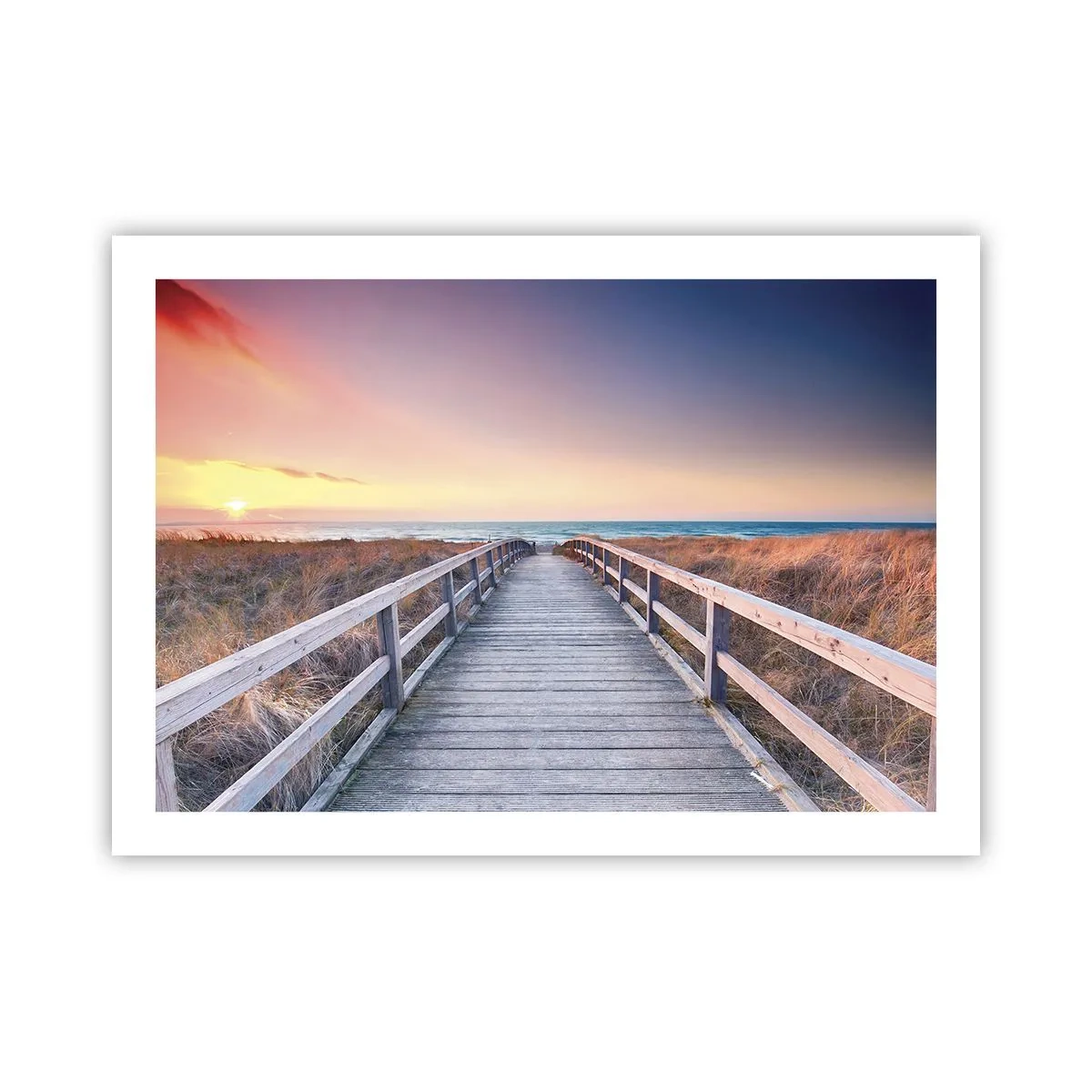 Poster - Baltische avond aurora - 70x50 cm