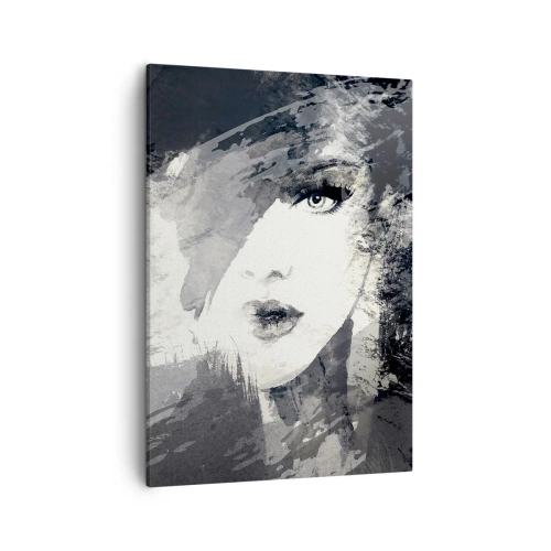 Schilderen op canvas - Achter een grijze sluier - 50x70 cm
