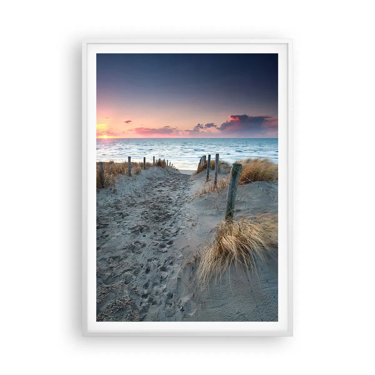 Poster in een witte lijst - Je liet een regenboog van licht stralend... - 70x100 cm