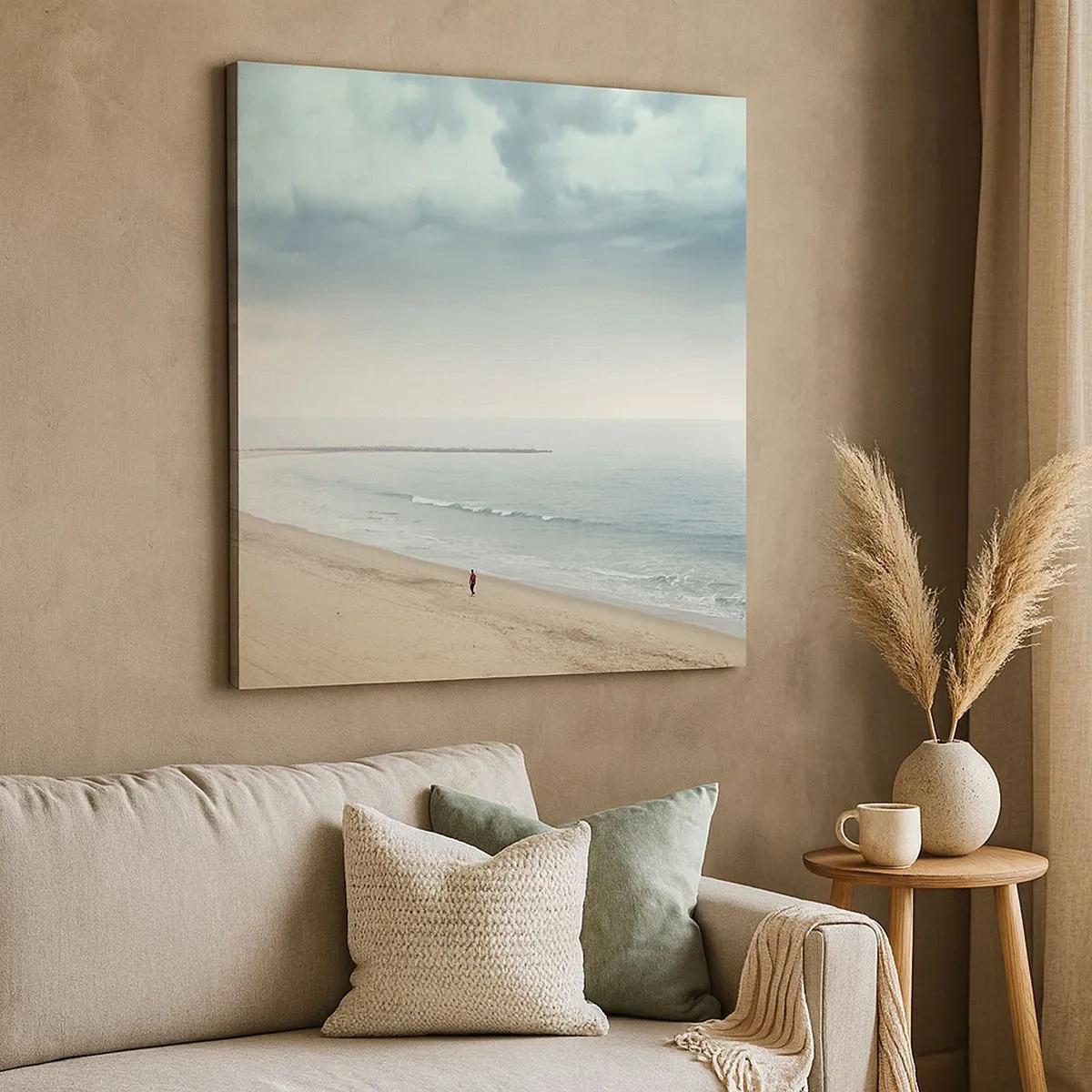 Schilderen op canvas - op zoek naar vrede - 30x30 cm