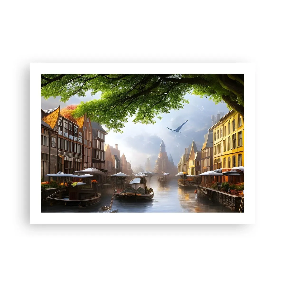 Poster - Hollands stadsbeeld - 70x50 cm