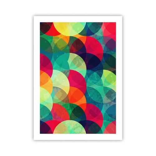Poster - Beklimming naar de regenboog - 50x70 cm