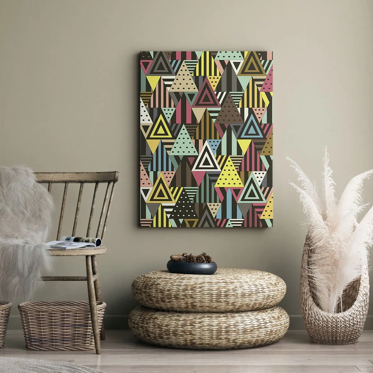 Schilderen op canvas - In ritme op drie - 50x70 cm