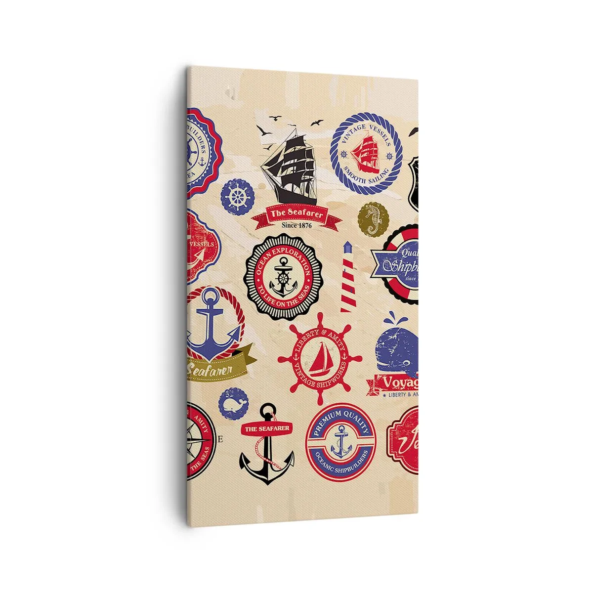 Schilderen op canvas - Zeilende broederschap - 45x80 cm