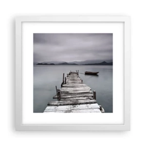 Poster in een witte lijst - Je kunt morgen gaan - 30x30 cm