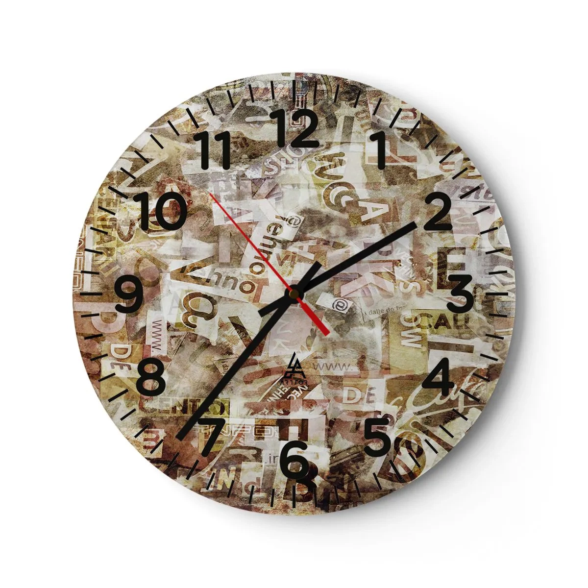 Wandklok - Klok - Ik verenig het gebabbel - 30x30 cm