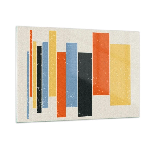 Schilderen op glas - Muzieknotatie - 120x80 cm