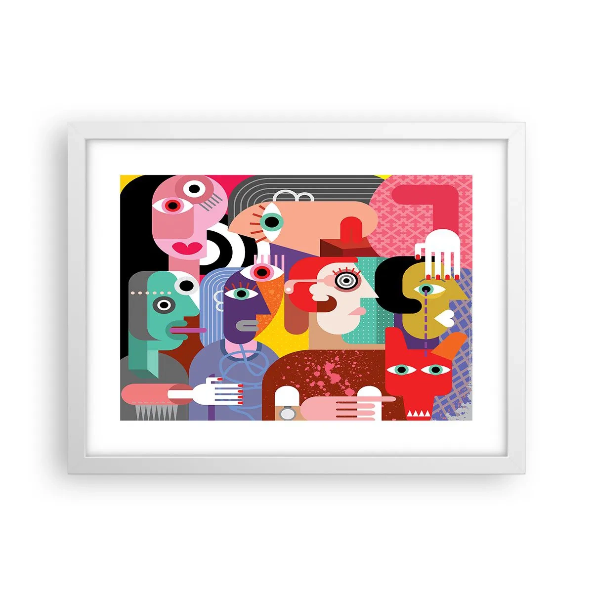 Poster in een witte lijst - Wij zijn van de heer Picasso - 40x30 cm