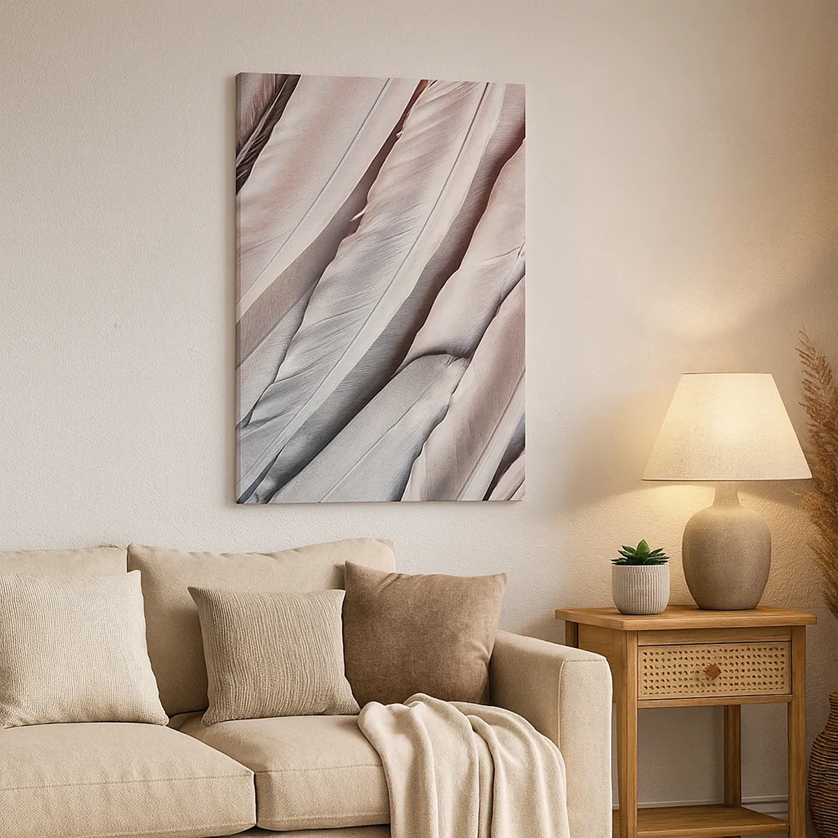 Schilderen op canvas - In roze zilver - 50x70 cm
