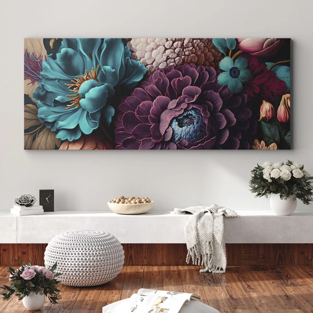 Schilderen op canvas - Natuur in overvloed - 160x50 cm